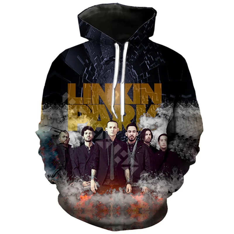 Мужская толстовка с капюшоном рок-группа Linkin Park с 3D принтом женские толстовки с капюшоном пальто повседневная спортивная уличная одежда спортивный костюм пуловер - Цвет: Hoodie 3