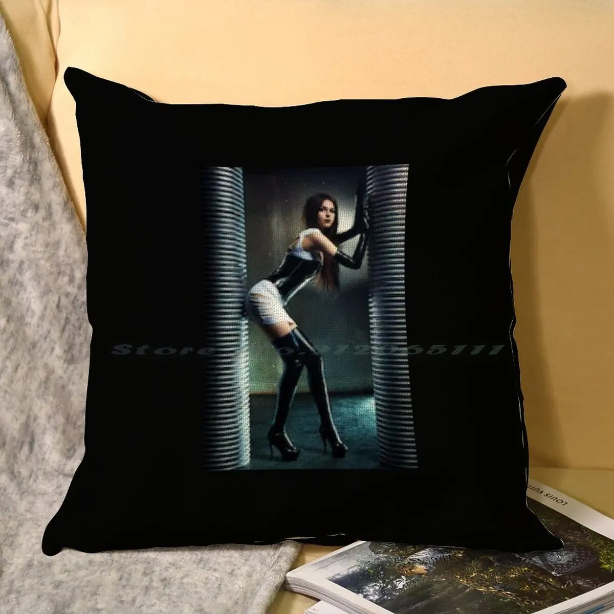 Hot Sexy Erotic Woman Pillow Case Throw Pillow Cover Cotton Linen Flax  Femdom Dominatrix Mistress Slave Pain Dominatix Latex - AliExpress