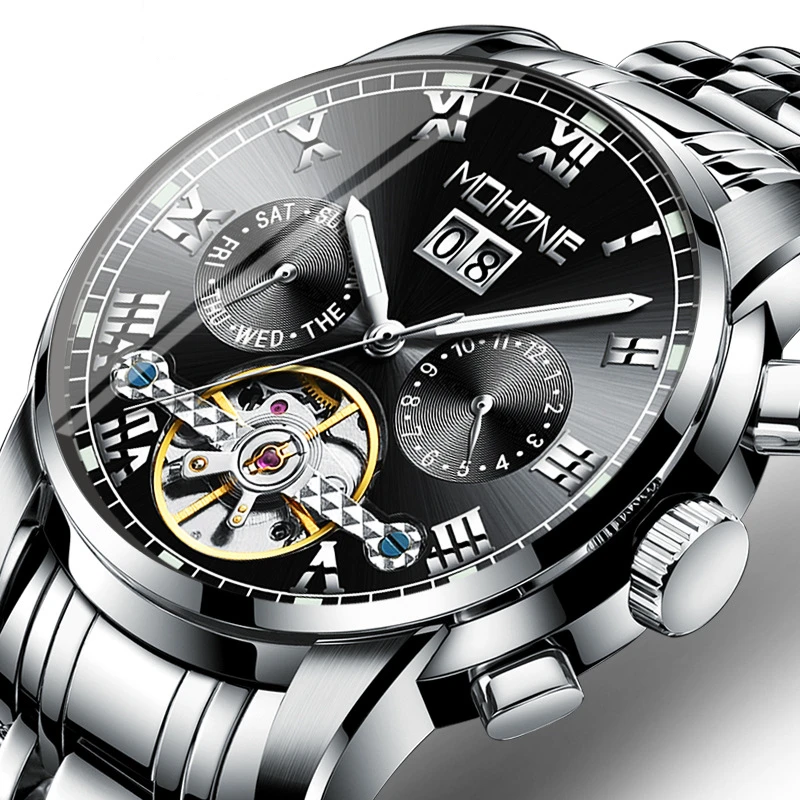 

2020 Business Men's Automatic Mechanical Wristwatches Luminous Waterproof Watch for Men Top Brand Watches Relogio Masculino