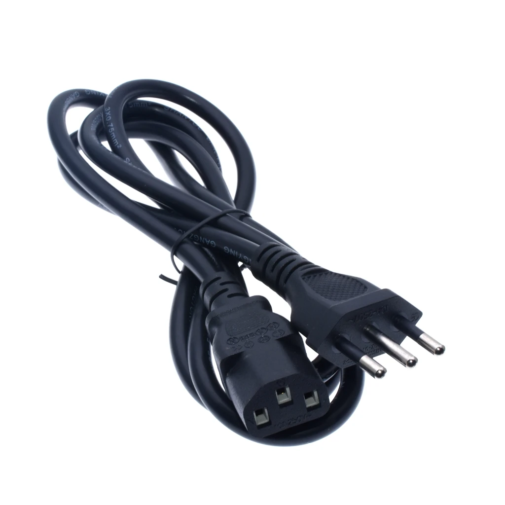 1 шт. Ltaly разъем кабель питания итальянский IEC C13 питание шнур 1,5 м 10A для настольных ПК компьютер AC адаптеры для сим-карт