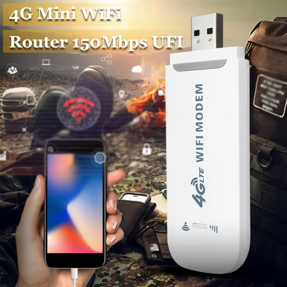 Mở Khóa 4G LTE WIFI Ô Tô Không Dây USB Dongle Dính Băng Thông Rộng SIM Di Động gaming router