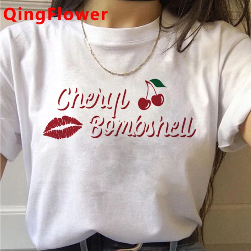 Riverdale Southside Serpents Harajuku T Shirt Women Ullzang Snake Print Summer T-shirt Funny Cartoon Tshirt 90s Top Tees Female