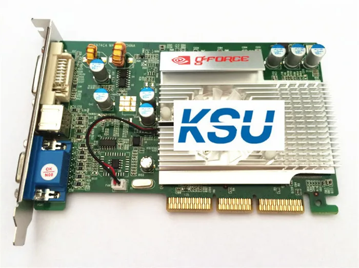 Новая видеокарта nVIDIA GeForce FX5500 256M 128 бит DDR VGA/DVI AGP поддержка 8x 4x|Компьютерные кабели