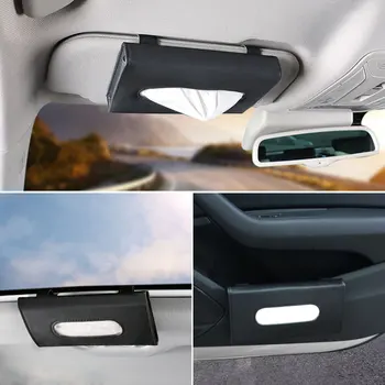 

Car Tissue Box Interior Supplies Innovative Sun Visor Sunroof Tray Backseat Door Hanging Papper Holder Saving Space Practical