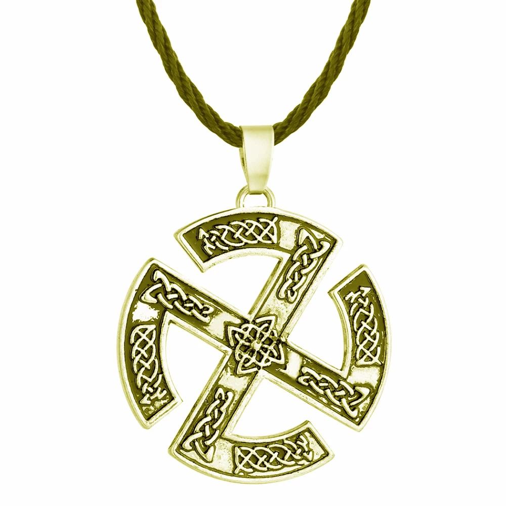 Cxwind Valkyrie Symbole славянская Подвеска Ожерелье Викинг скандинавский языческий амулет скандинавские ювелирные изделия скандинавские Модные Этнические ожерелья - Окраска металла: CX-VN072-G