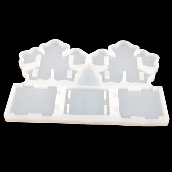 

Silicone DIY Flower Pen Holder Container Brush Pot Resin Casting Mould for Handmade Crafts