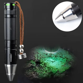 

1000 Lumens White light CREE LED Flashlight, Jade Appraisal Work Lantern , Yellow Light MINI LED Torch Mineral Stones Lamp 18650