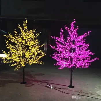 Led Kunstmatige Kersenbloesem Boom Licht Kerst Licht 1152 Pcs Led Lampen 2 M/6.5ft Hoogte 110/220VAC regendicht Outdoor Gebruik Gratis