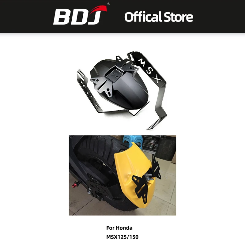 

BDJ Motorcycle Retrofit Accessories Rear Mudguard Modify Fenders Rear Splash Guard For Honda MSX125 150