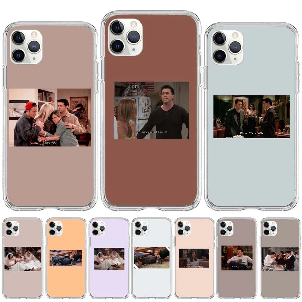 セントラルパークqutoesフレンズテレビ番組コーヒー電話カバーiphone 11プロマックス12ミニx Xs最大7 8プラス6s 5s Se Xr Tpuケース Phone Case Covers Aliexpress