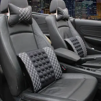

Car Electric Massage Back Cushion Soft Relief Vertebral Pain Lumbar Cushion Waist Support Massage Seat Pillow Home Office Chair