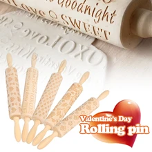 Дерево Bakng плесень тиснение формы в форме сердца День Святого Валентина Роза пряников окружающей среды Романтический Кухня Торт DIY Вечерние