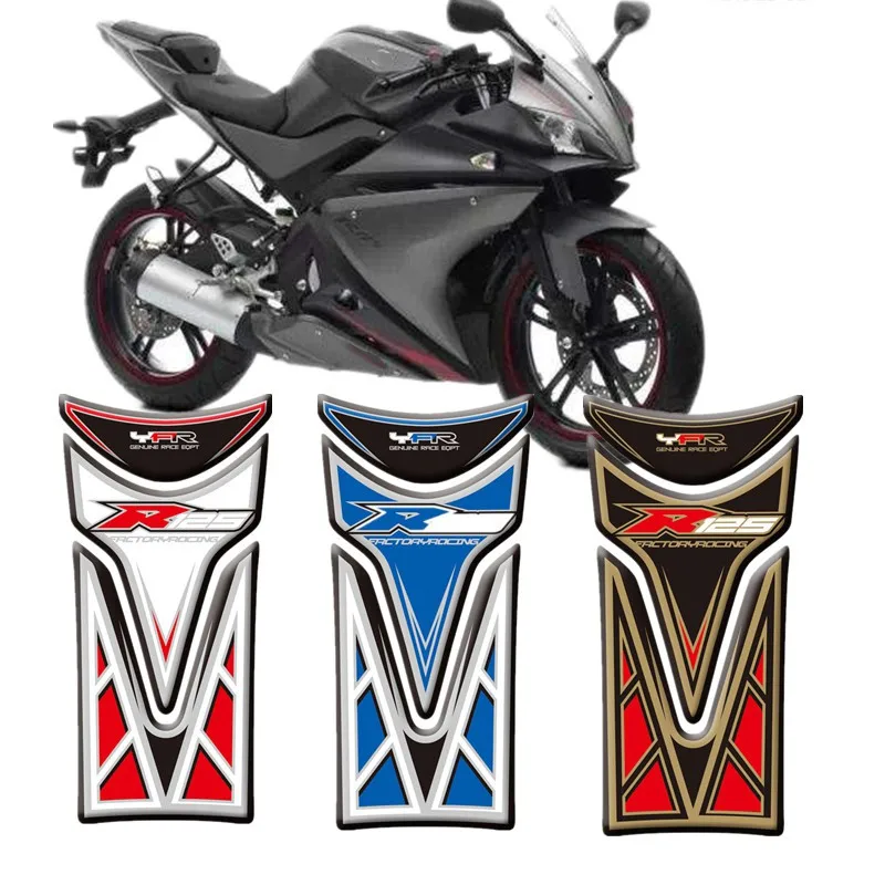 Наклейка на мотоцикл для Yamaha YZF R125 2008- R 125 3D Танк Pad Защитная крышка наклейки стикер s