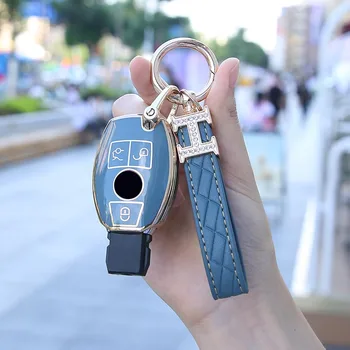 Custodia per Chiave/telecomando per Mercedes Benz w211 w204 A B R classe G GLK GLA GLC GLR W210 W176 W202 W463 accessori Shell 4 Custodia per Chiave/telecomando per Mercedes Benz w211 w204 A B R classe G GLK GLA GLC GLR W210 W176 W202 W463 accessori Shell - Copertura della cassa chiave dell automobile di nuovo stile per Mercedes Benz w211 w204 A