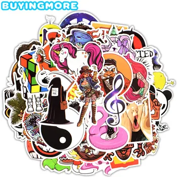 

50 PCS Graffiti Punk Stickers JDM Funny Anime Cartoon PVC Stickers to DIY Laptop Guitar Skateboard Car Bike Notebook Suitcase