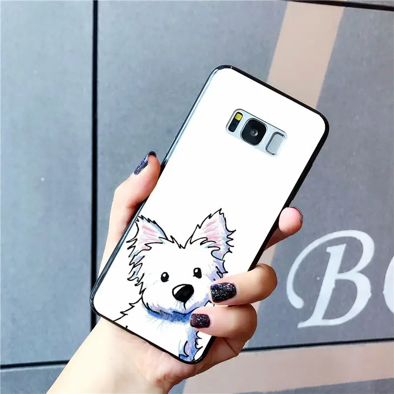 Cute Cartoon yorkshire terrier dog puppy