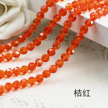 

5000 AAA+ Orange color Crystal Glass Round ball beads DIY Jewelry Accessories. 4mm,6mm,8mm 10mm Free Shipping!