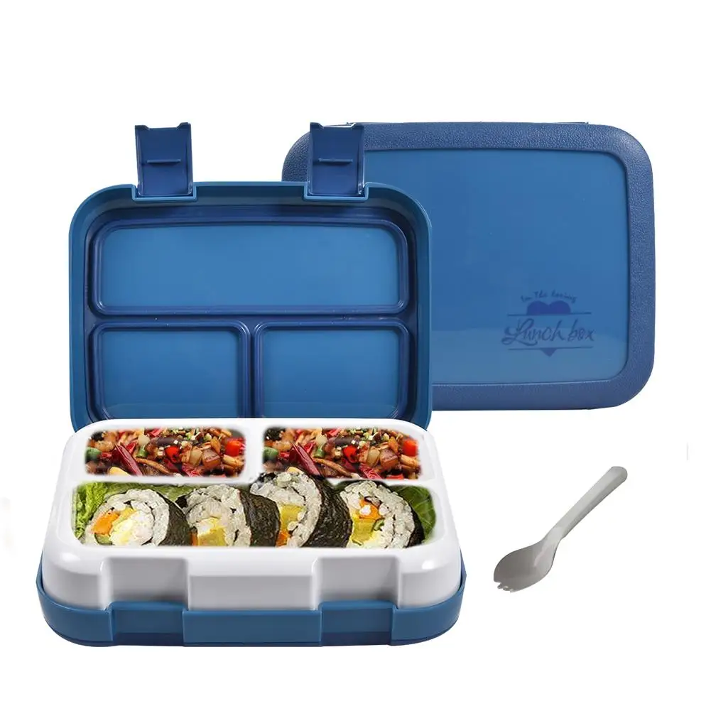 

Children's Lunch Box Leak-Proof 4-Compartment Kids Lunch Box For Fruit Meal And Snack Packing