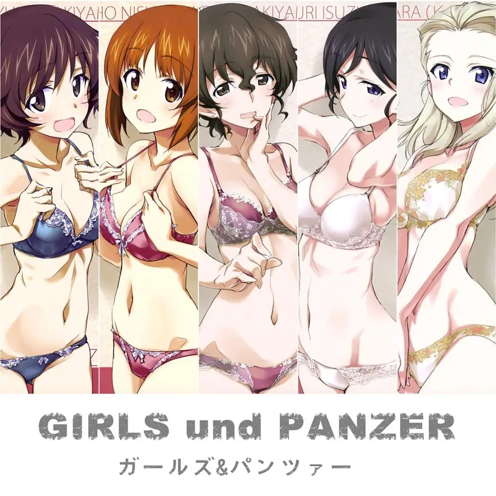 Girls Und Panzer Series Breasts Sexy Loli Ass Bra Underwear Uniform Cameltoe Cartoon Anime Wall Scroll Canvas Painting Poster Painting Calligraphy Aliexpress