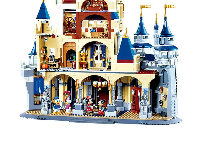 16008 4080 шт. Золушка Принцесса замок город серия модели конструктора Кирпичи Детские развивающие подарок совместимы 71040