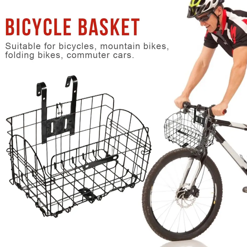 

Bicycle Rear Shelf Basket Foldable Mountain Bike Folding Home Kitchen Hanging Storage Basket Organizer panier de rangement