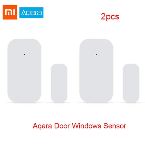 Xiaomi Aqara датчик окна двери умный дом Mijia Zigbee беспроводное соединение умный мини датчик двери дистанционное управление охранная сигнализация - Цвет: 2pcs aqara door