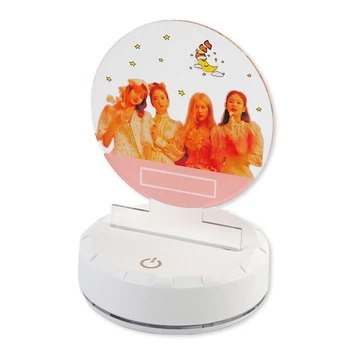 

Korean KPOP BLACKPINK Girls 2020 New Album Colorful LED Night Light Table Desk Lamp Fans Support Gifts Stationery Set