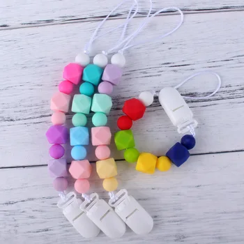 

New Food-grade Silicone Pacifier Chain Baby Products Teether Anti-Drop Chain Teether Anti-drop Chain