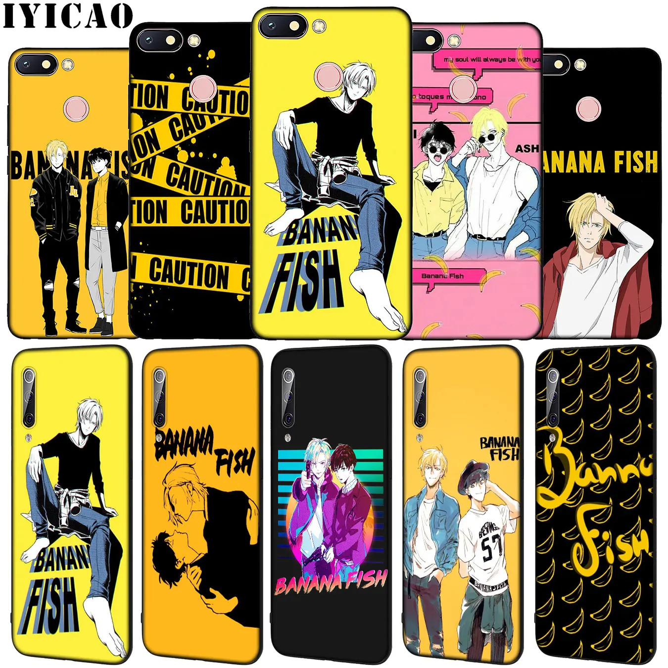 Крутая футболка аниме Банановая Рыба Мягкий силиконовый чехол для телефона Xiaomi