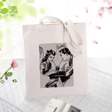 Вместительная сумка для покупок в стиле ретро из парусины, сумка для ежедневного использования, текст DIY, пользовательский принт, логотип Eco, многоразовая утилизация