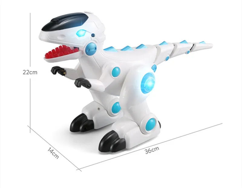 Boca chamas dinossauro robô de controle remoto