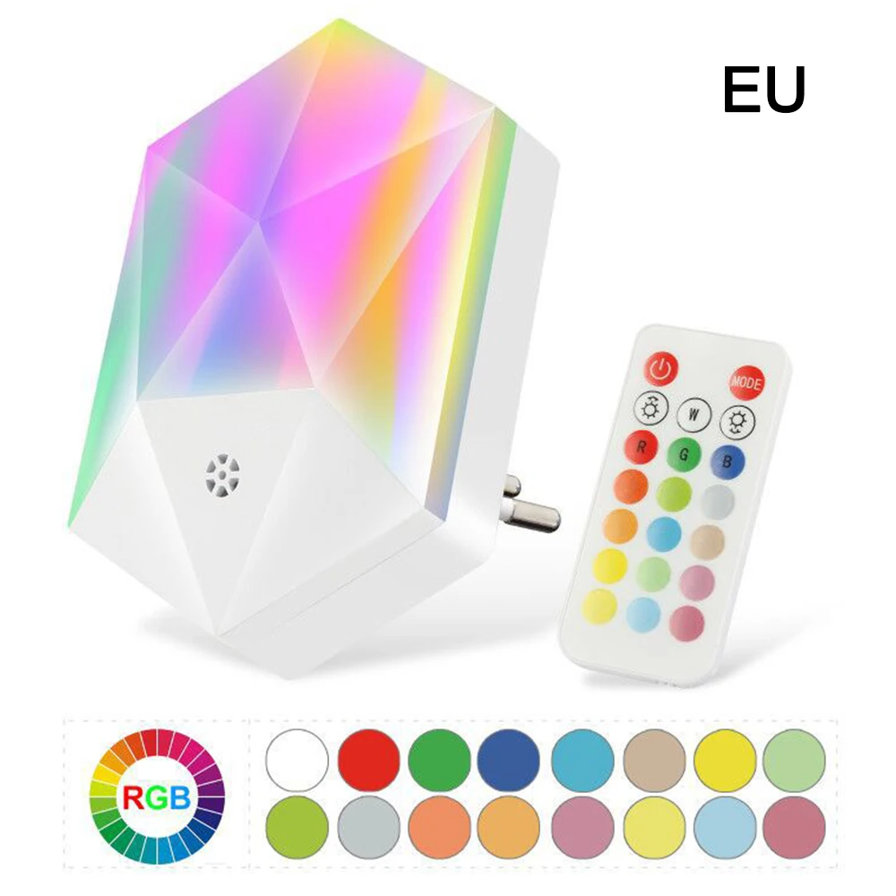 

Kid's bedroom baby feeding eye protection small lamp Battery Power round night light LED Stick-Anywhere Nightlight with remote