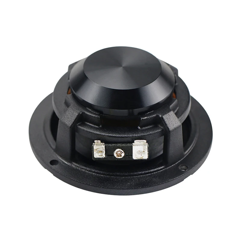 GHXAMP 3 inch Car Midrange Speaker Wool Basin hexagonal net 91 aluminum basin frame Full Range speaker with Cover 4
