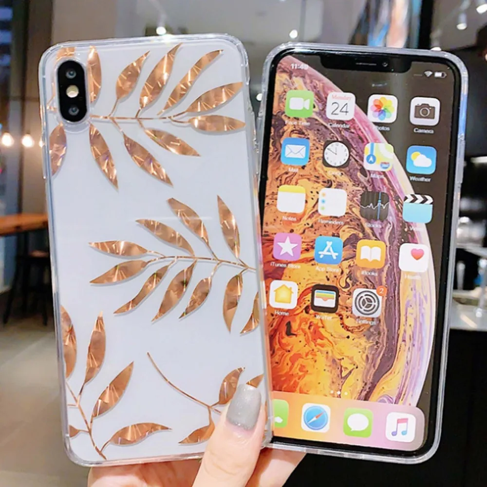 电镀叶子枫叶iphone 5