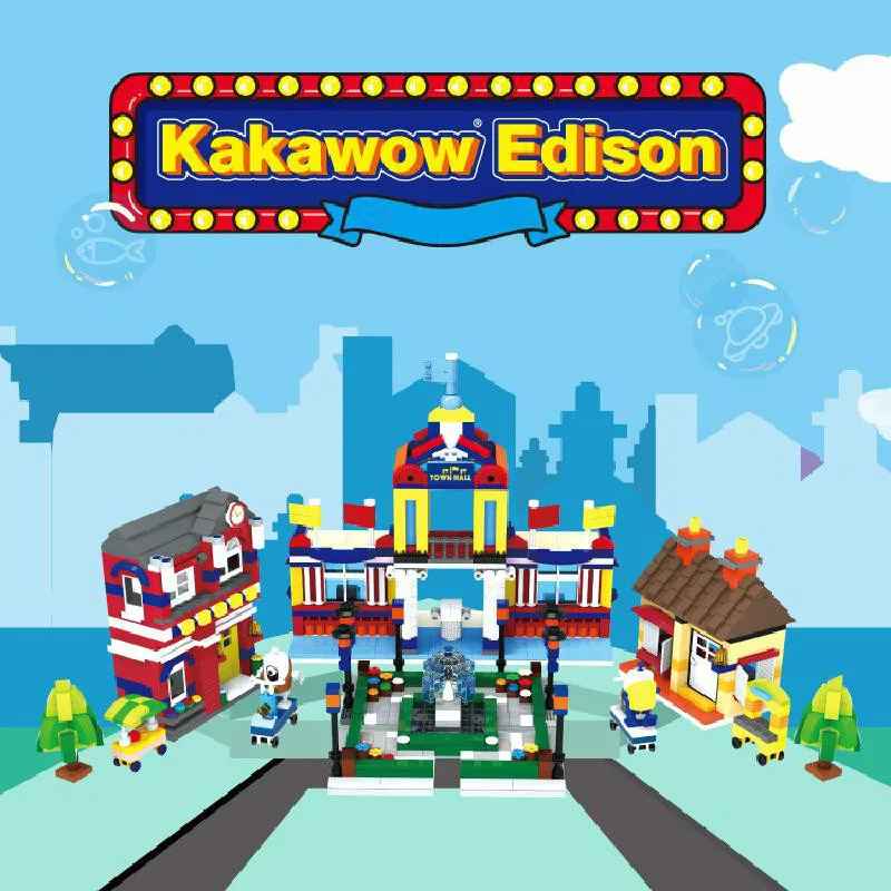 New Building Blocks Children's Toys Kakawo Edison Electric Lamp Father German-style Toy Building Stitching Educational Toy