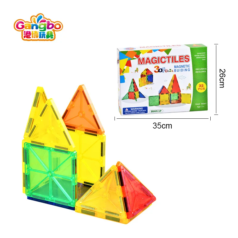 

Bo Window Magnetic Sheet Transparent Assembling Magnetic Building Block Children'S Educational Toy