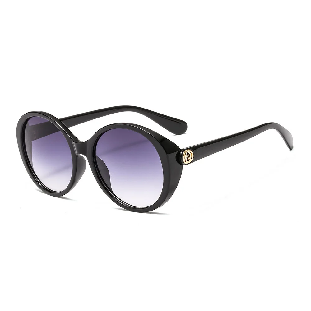 Очки солнцезащитные женские в металлической оправе зеркальные брендовые