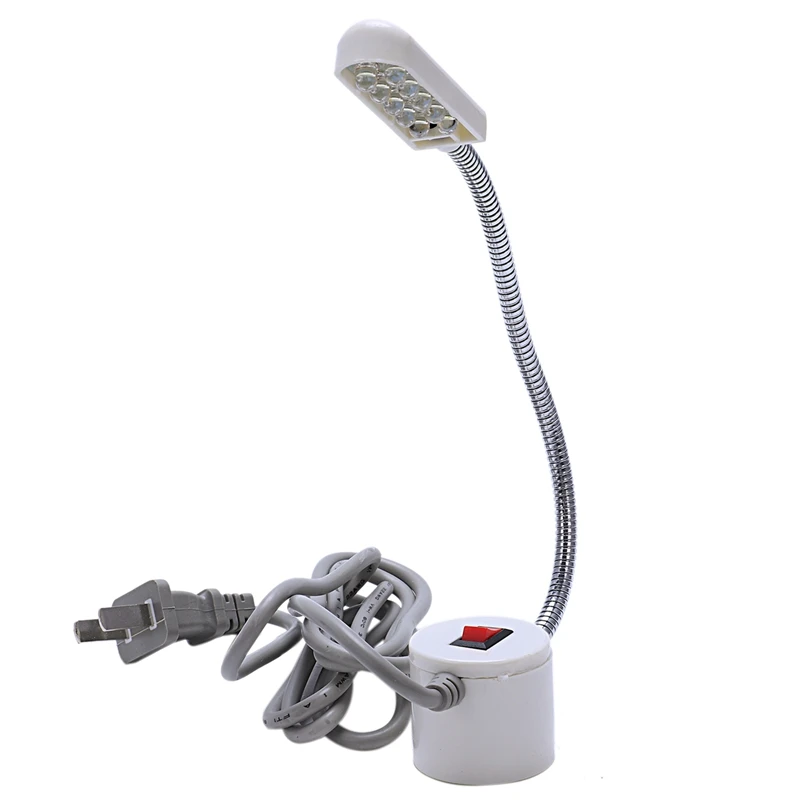 Швейный машинный светильник 10 светодиодный регулируемый светильник с гибкой головкой и магнитным базовым переключателем Монтажная лампа