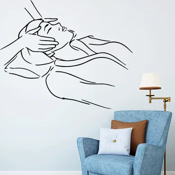 Online Freies Verschiffen Schönheit Salon Wand Aufkleber Selbst Klebe Wasserdichte Wand Kunst Aufkleber Dekorative Vinyl Dekoration Zubehör Wandmalereien