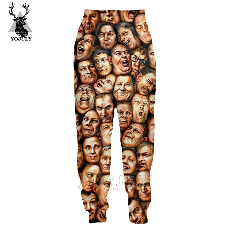 1 Nicolas Cage брюки белые многоликие брюки мужские 3d принт Мода Хип-Хоп Уличная Одежда Военный Спортивный костюм для бега спортивные штаны P01 - Цвет: 1