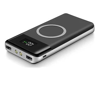 

Qi Wireless Charger Power Bank 20000mAh Fast Charging Powerbank 20000 mAh Portable External Battery Charger For Xiaomi Mi iPhone