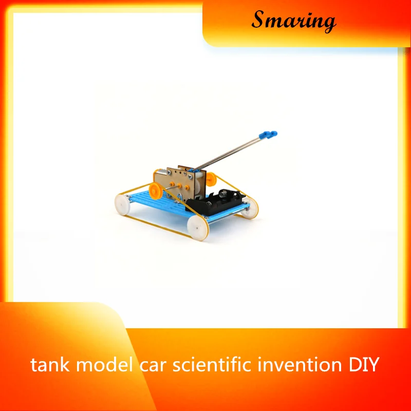

Научное и технологическое производство электрической четырехколесной модели танка автомобиля научное изобретение DIY Yizhi детский дворец