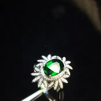 

Tsavorite Ring Fine Jewelry Real 18 K Gold Jewelry Natural Unheat 1.25ct Tsavorite Gemstones Tsavorites Female Wedding Rings