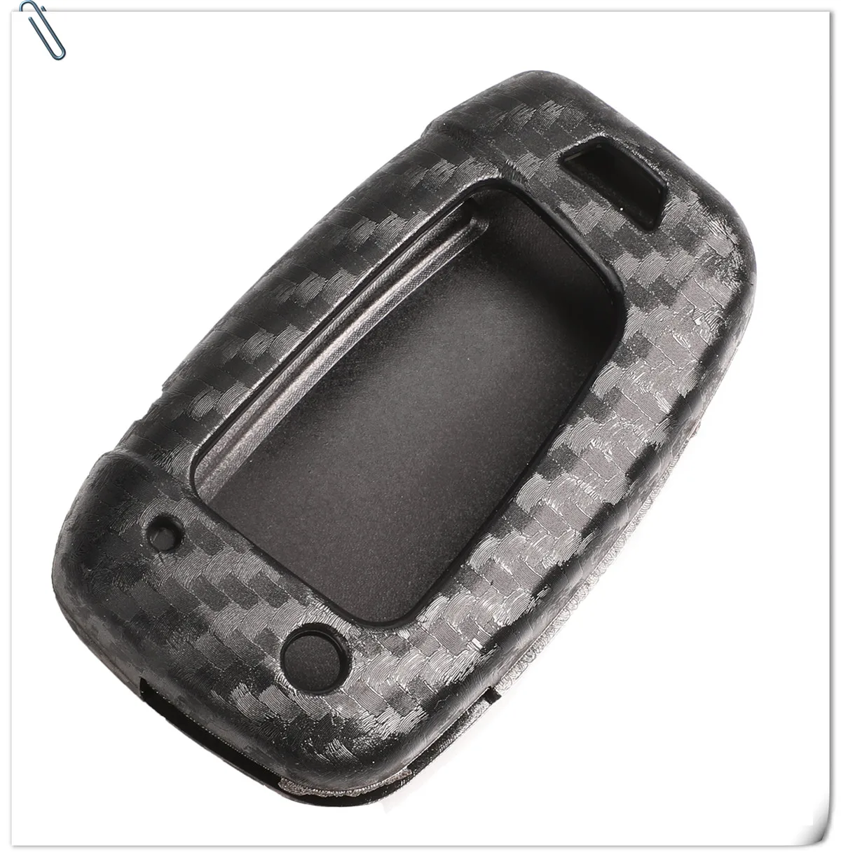 Keyforkess custodia protettiva per chiave in fibra di Silicone per Hyundai Elantra Solaris 2016-2019 3/4 pulsanti pieghevole custodia in carbonio chiave a distanza - H7df2dbeff37f4c73b812a96abbeb14fcY