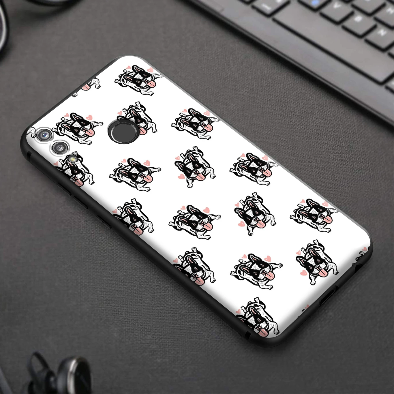 Силиконовый чехол с французским бульдогом для Huawei Honor V30 30 8 8A 8X 8C 9 9X 10 Note View 20 20S Pro