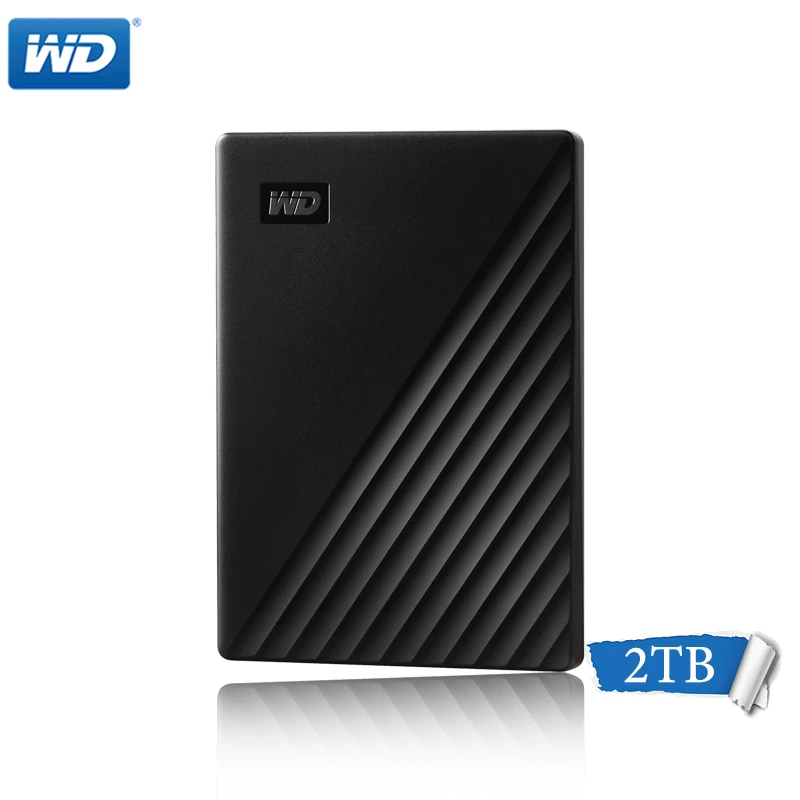 WD Western Digital 1 ТБ 2 ТБ 4 ТБ 5 ТБ My Passport Hdd 2,5 USB3.0 SATA Портативный хранения устройств памяти внешний жесткий диск - Цвет: Black 2TB