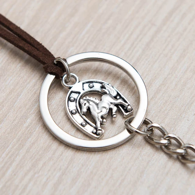 Pendentif de voiture pour décoration de rétroviseur, fer à cheval