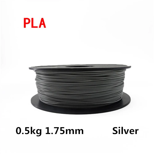 0.5kg Silver Только для России! YouSu PLA Высокое качество 1,75 мм 5 м/0,5 кг/1 кг PLA 3d ручка нить для 3d принтера нити для 3d принтера материалы для принтера - Цвет: 0.5kg Silver