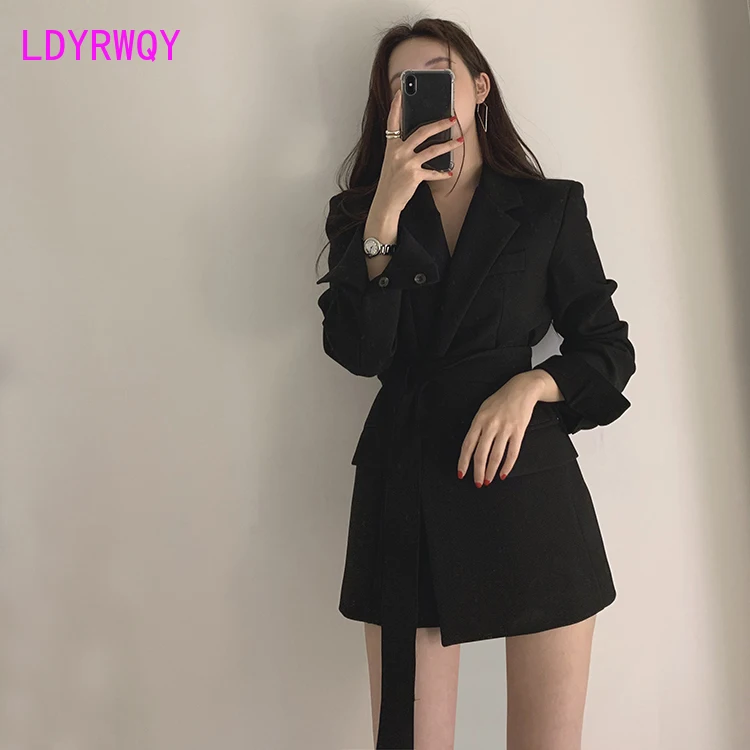

2019 autumn new Korean version of the slim slim casual female temperament professional dress Office Lady Regular