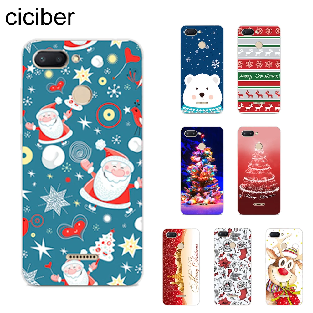 

ciciber Cover For Xiaomi Redmi 6 5 4 3 A X S Plus Pro S2 Phone Cases For Redmi Note 7 6 5 4 3 X A Pro Soft TPU Merry Christmas